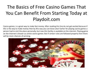 New Ideas Into Online Casino Games Never Before Revealed
