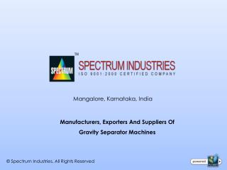 Gravity Separator Manufacturers