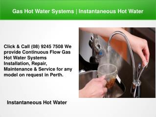Instantaneous Hot Water | Instant Hot Water