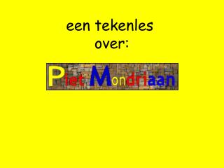 een tekenles over: