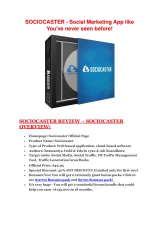 Review in details of SocioCaster – Jaw dropped