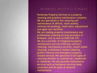 property maintenance Brisbane