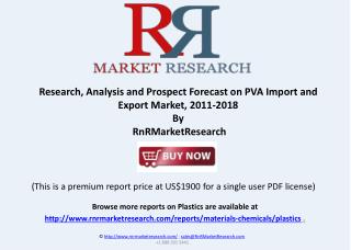 Prospect Forecast on PVA Import and Export Market, 2011-2018
