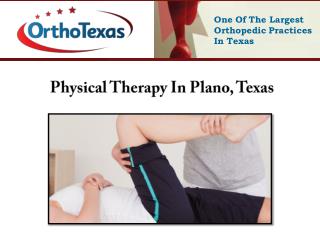 Physical Therapy In Plano, Texas