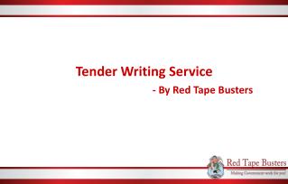 Tender Writing Services by Red Tape Busters