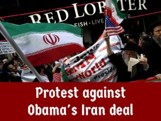 Protest against Obama's Iran deal