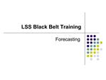 LSS Black Belt Training