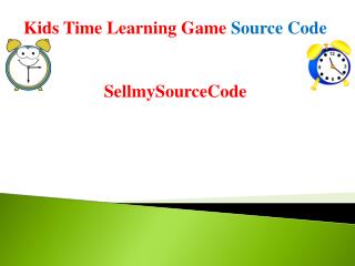 Kids Time Learning Kids Game - Android Source Code