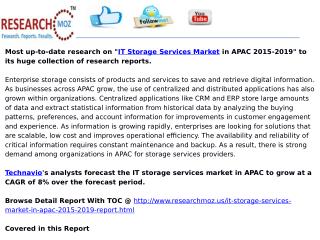 IT Storage Services Market in APAC 2015-2019