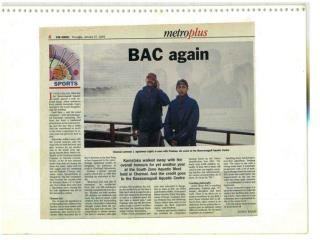 Agnishwar Swimmer with his Coach Pradeep 'BAC - 2005