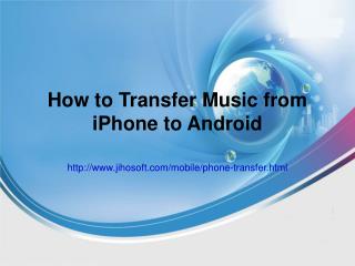 How to Transfer Music from iPhone to Android