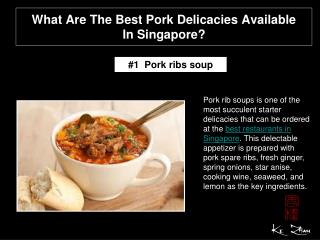 What are the best pork delicacies available in Singapore?