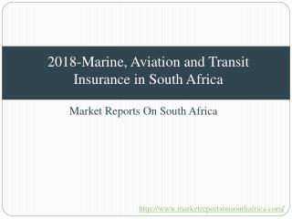 2018-Marine, Aviation and Transit Insurance in South Africa