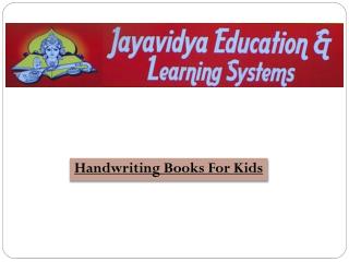 Handwriting Books For Kids‎