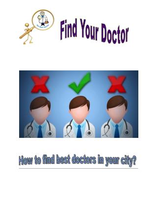 How to Find the Best Doctors in Your City