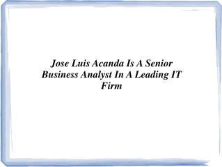 Jose Luis Acanda