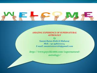 AMAZING EXPERIENCE OF SUPERNATURAL ASTROLOGY