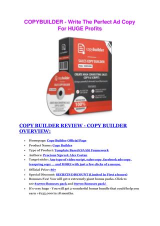 Copy Builder review comparison