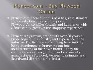 Plywood Dealers in Bangalore