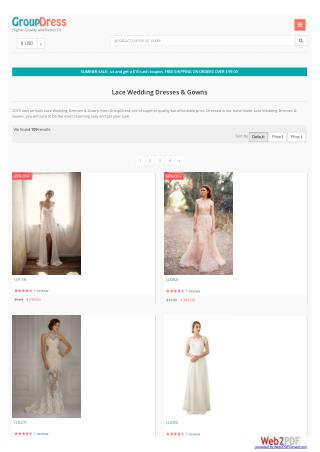 long Lace Wedding Dresses - GroupDress.com
