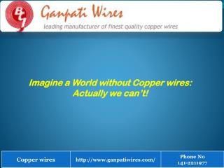 we can't Imagine a World without Copper wires