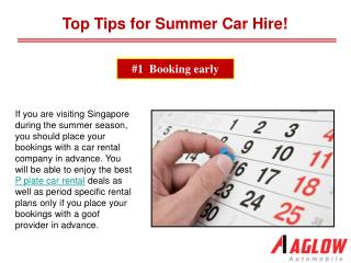 Top Tips for Summer Car Hire!