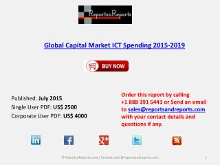 Global Capital Market ICT Spending 2015-2019