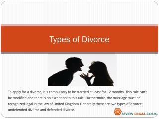 Types of divorce