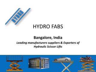 Hydraulic Lift Manufacturer