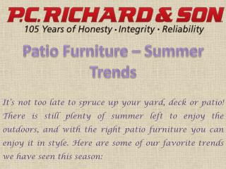 Patio furniture - Summer Trends