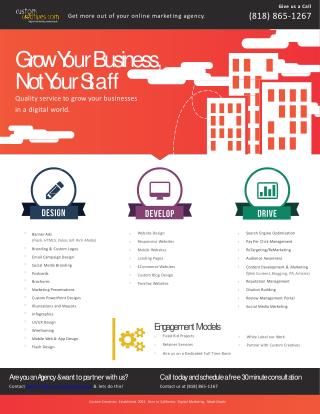 Grow Your Business with Custom Creatives Services
