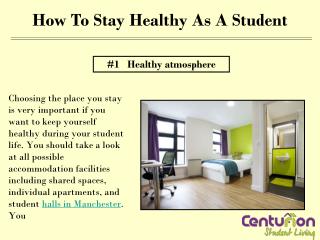 How to stay healthy as a student