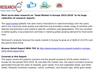 Seed Market in Europe 2015-2019