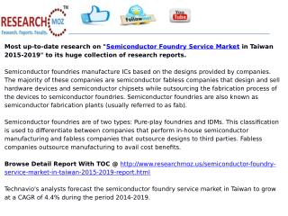 Semiconductor Foundry Service Market in Taiwan 2015-2019