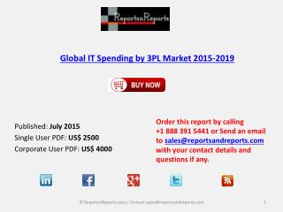 Global IT Spending by 3PL Market 2015-2019