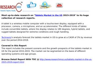 Tablets Market in the US 2015-2019