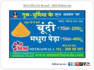 Best Offer On Boondi - MM Mithaiwala