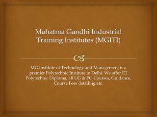 ITI Diploma Courses After 10th, 12th in Delhi