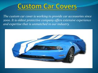 Custom Car Covers