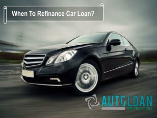 When Should I Refinance My Auto Loan