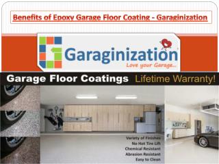 Benefits of Epoxy Garage Floor Coating - Garaginization