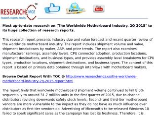 The Worldwide Motherboard Industry, 2Q 2015
