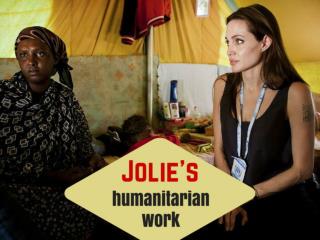 Jolie's humanitarian work