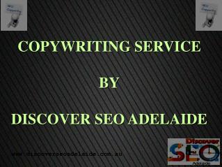 Copywriting Services By Discover SEO Adelaide.