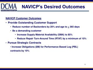 NAVICP’s Desired Outcomes