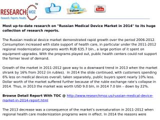 Russian Medical Device Market in 2014