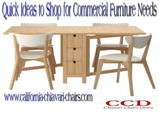 Quick Ideas to Shop for Commercial Furniture Needs