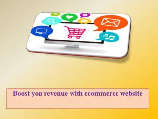 Boost you revenue with ecommerce website