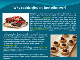 Why cookie gifts are best gifts ever?