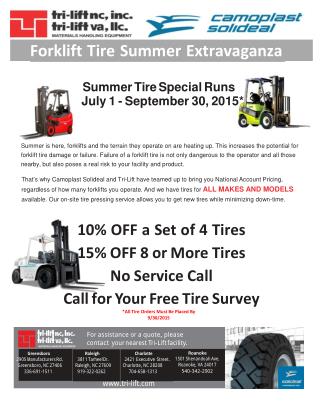 Forklift Tire Summer Extravaganza